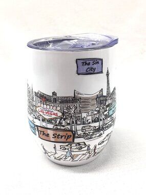 Swig Life 14oz Insulated Wine Tumbler -‎ Las Vegas Nevada Sin City